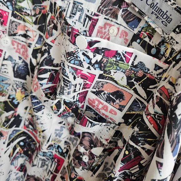 Columbia Star Wars Cantina PFG Button Up Shirt - Picture 9 of 13
